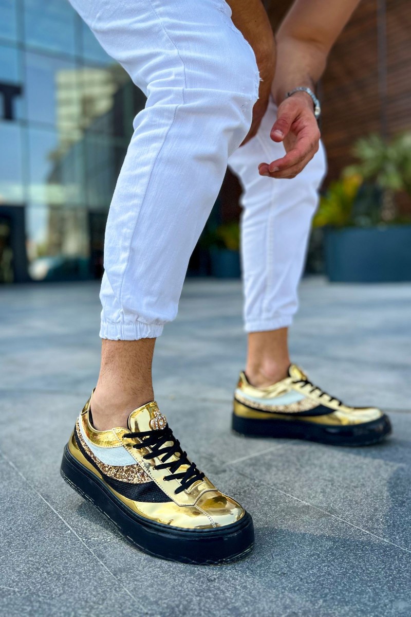 Mens Sneakers - Gold - 975