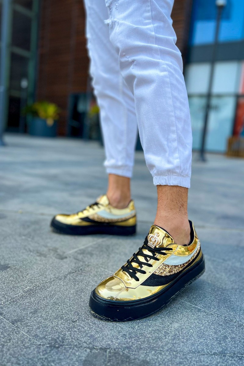 Mens Sneakers - Gold - 975