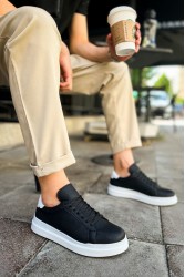 Mens Sneakers - Black White - 979