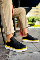 Mens Sneakers - Black Yellow - 979