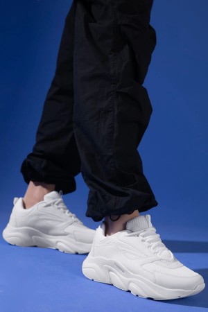 Mens Sneakers - Full White - DS.MJ1838