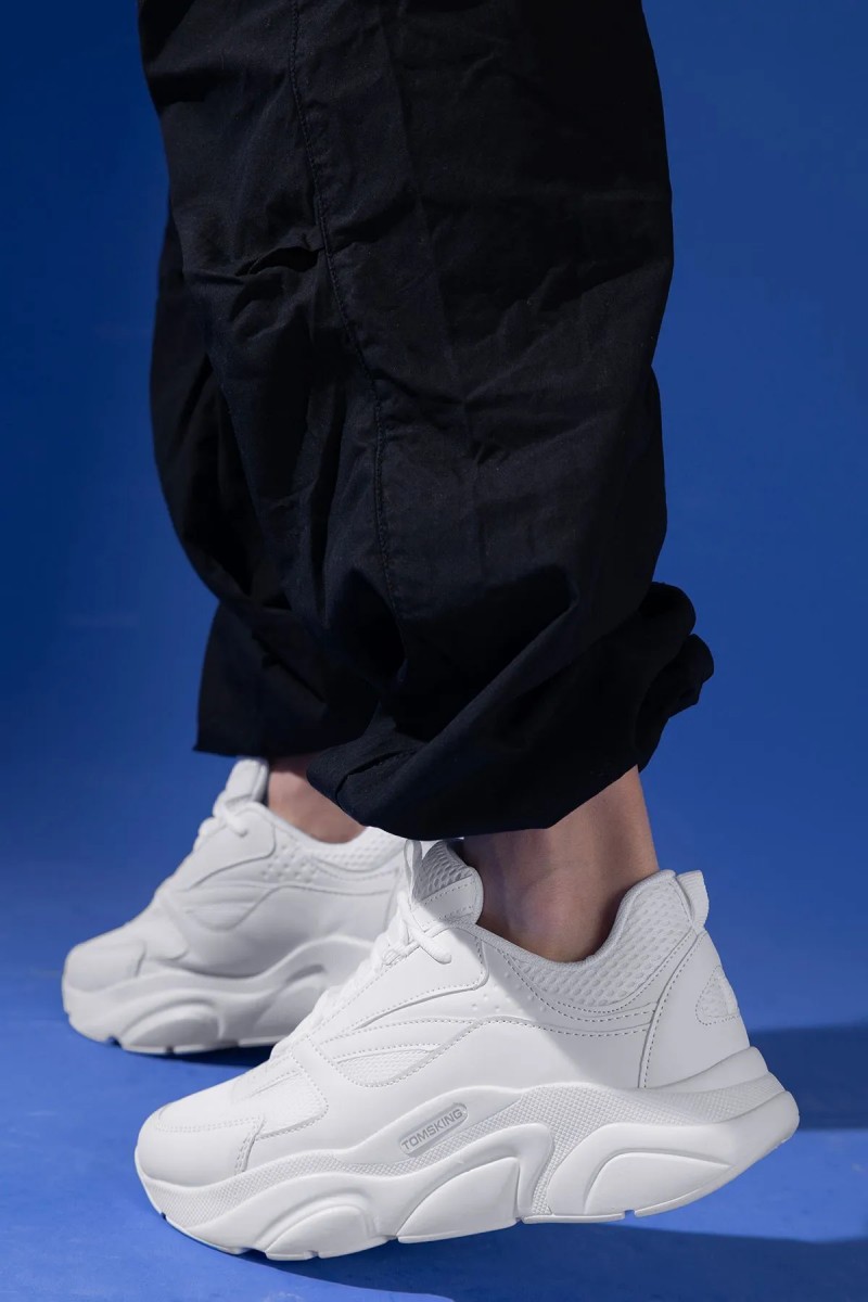 Mens Sneakers - Full White - DS.MJ1838