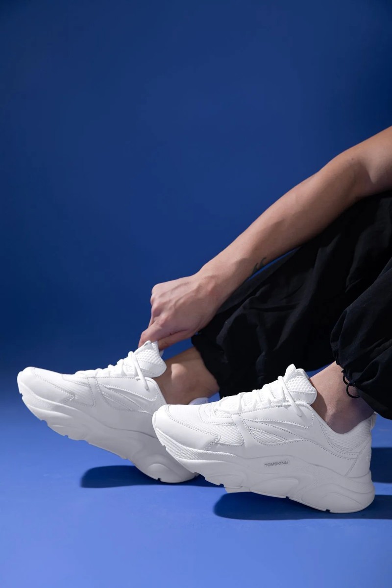Mens Sneakers - Full White - DS.MJ1838