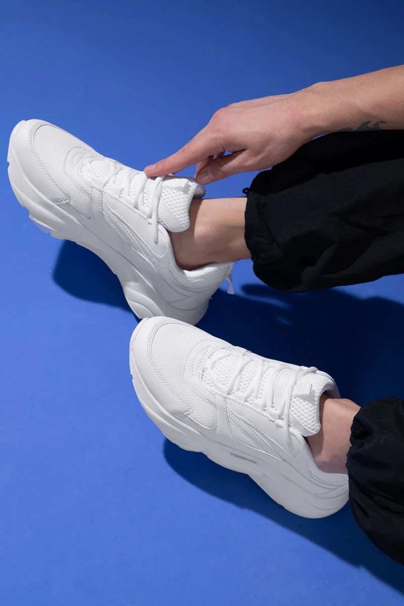 Mens Sneakers - Full White - DS.MJ1838