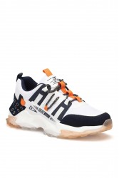 Mens Sneakers - White Orange - Albers