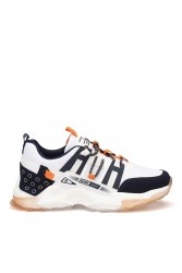 Mens Sneakers - White Orange - Albers