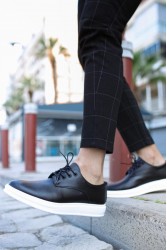 Mens Sneakers - Black White - 001