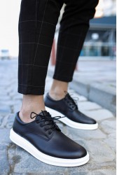 Mens Sneakers - Black White - 001