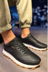 Mens Sneakers - Black White - 002