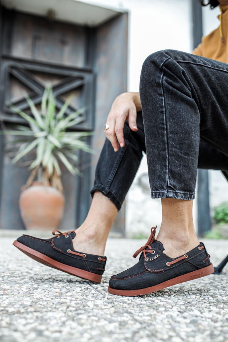 Mens Sneakers - Tan Black - 008