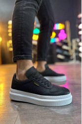 Mens Casual Shoes - Black White - 013