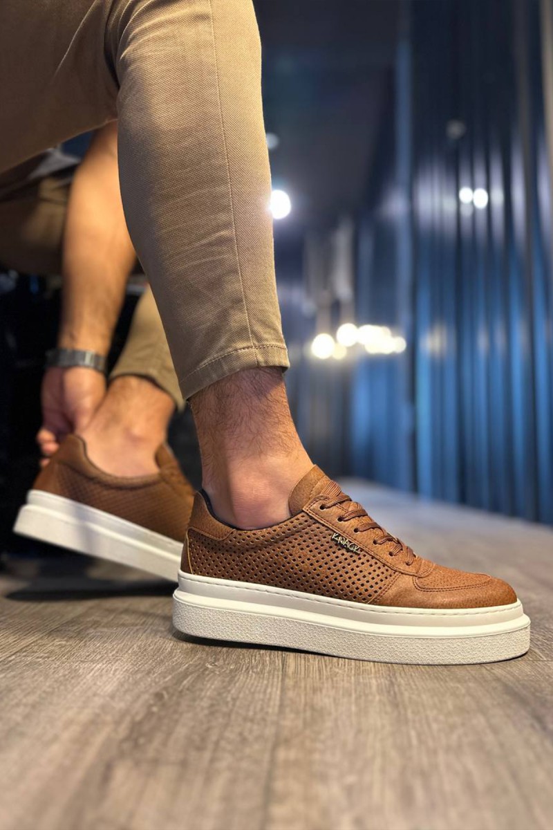 Mens Casual Shoes - Tan - 013