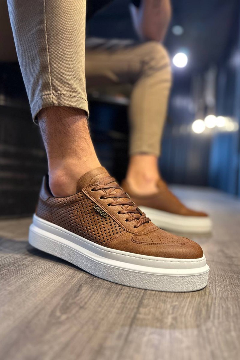Mens Casual Shoes - Tan - 013