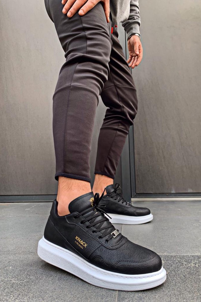 Mens Sneakers - Black White - 040