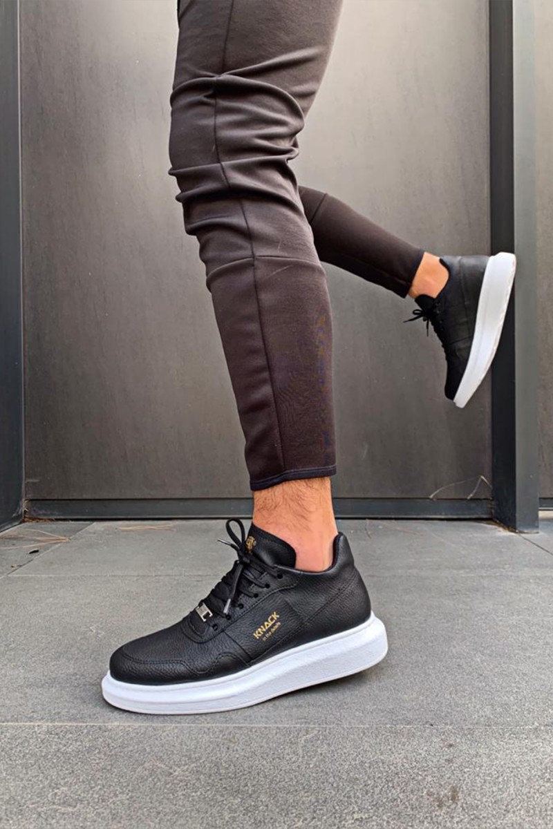 Mens Sneakers - Black White - 040