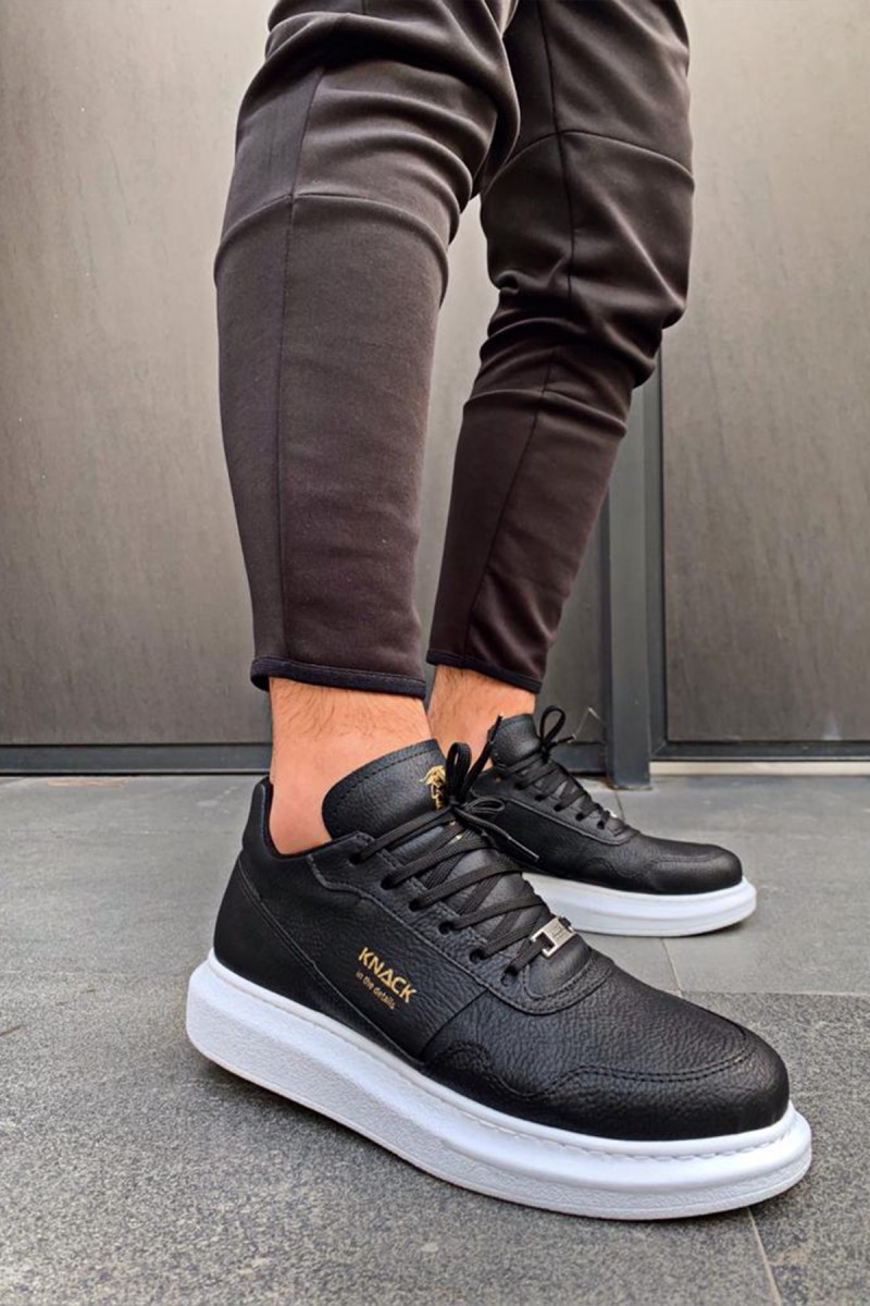 Mens Sneakers - Black White - 040