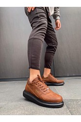 Mens Sneakers - Tan Black - 040