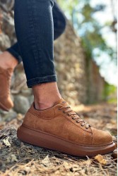 Mens Sneakers - Tan Suede - 044