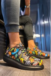 Mens Sneakers - Black - 046 - 2