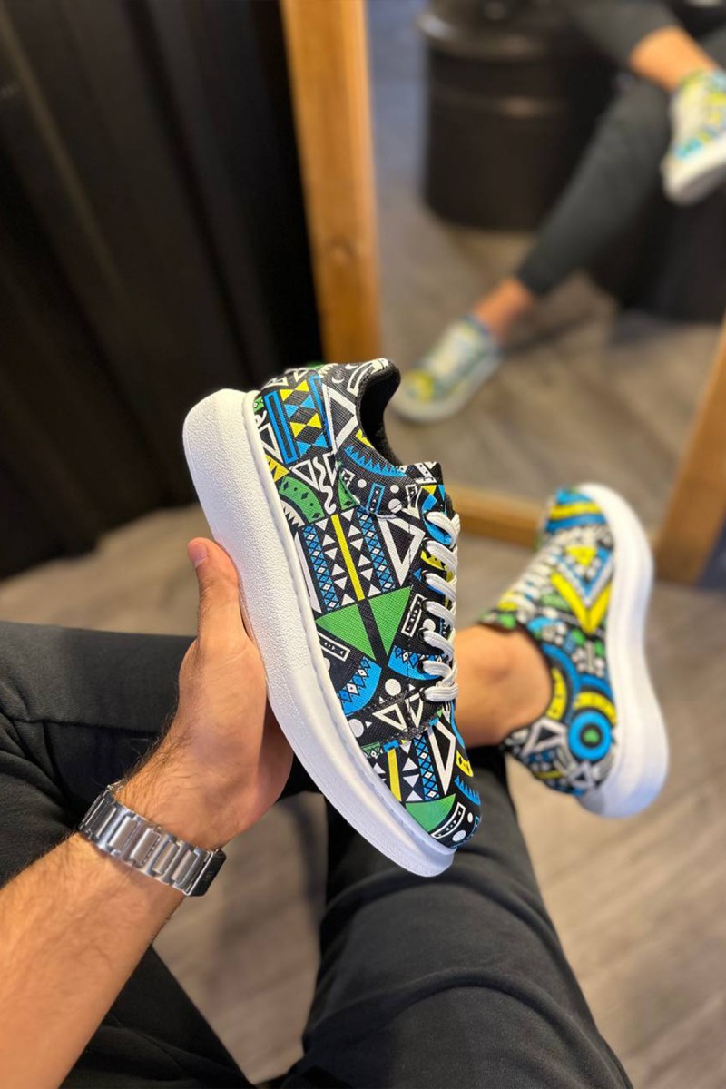 Mens Sneakers - Yellow - 046