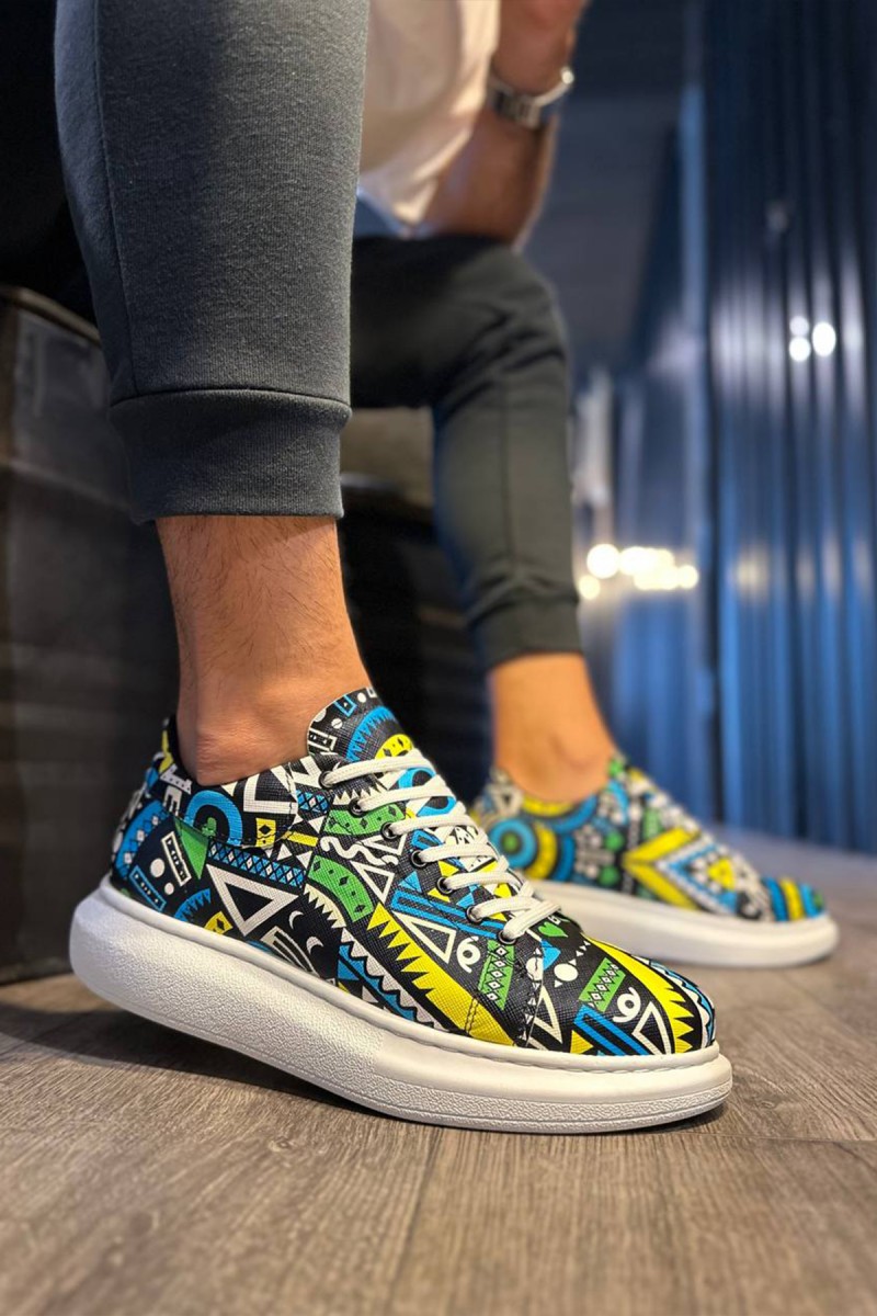 Mens Sneakers - Yellow - 046