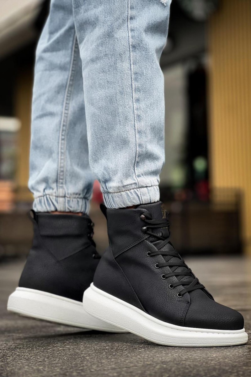 Men’s Boots - Black White - Sandor