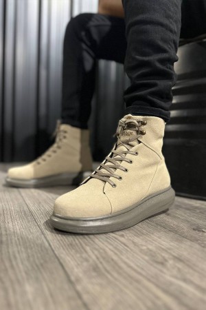 Men’s Boots - Beige Suede - Sandor