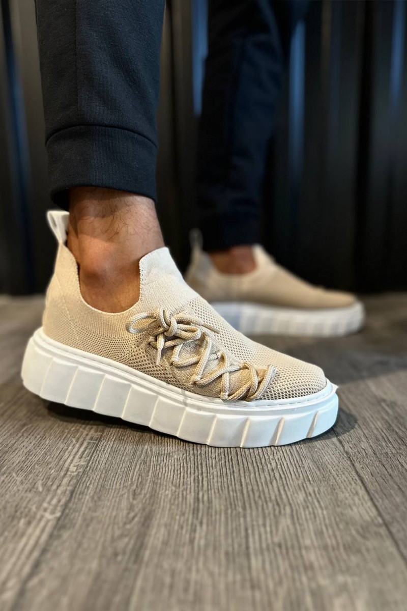 Mens Sneakers - Beige - 1025