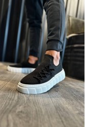Mens Sneakers - Black White - 1025