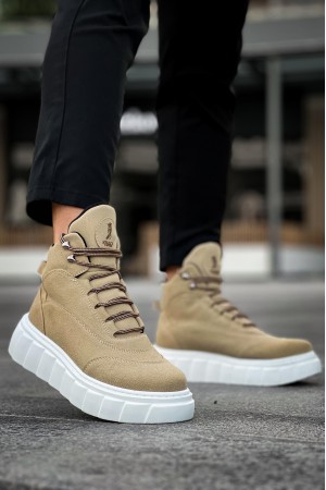 Men’s Boots - Beige Suede - 104