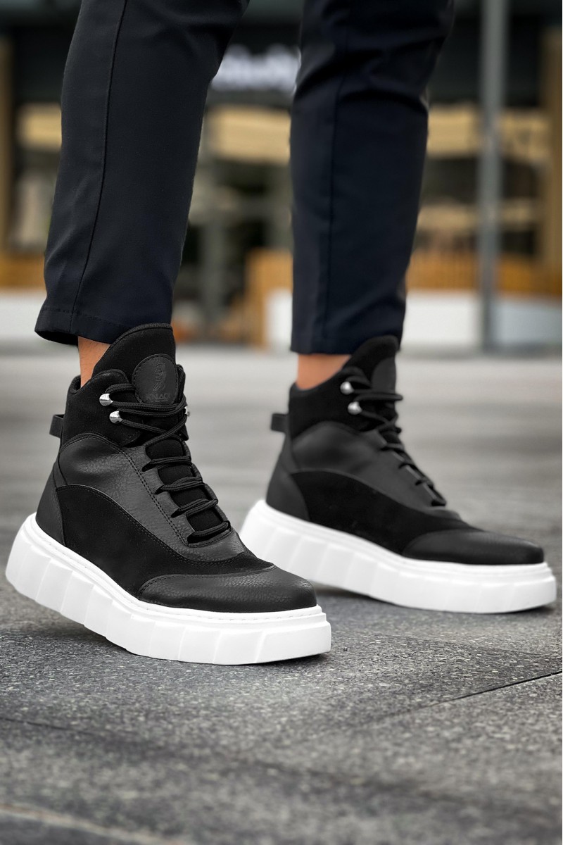 Men’s Boots - Black White - 104