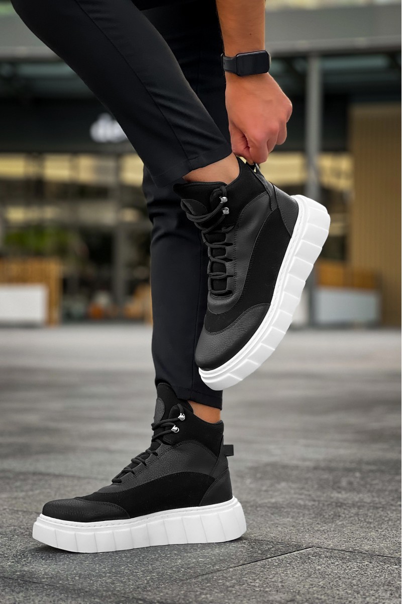 Men’s Boots - Black White - 104