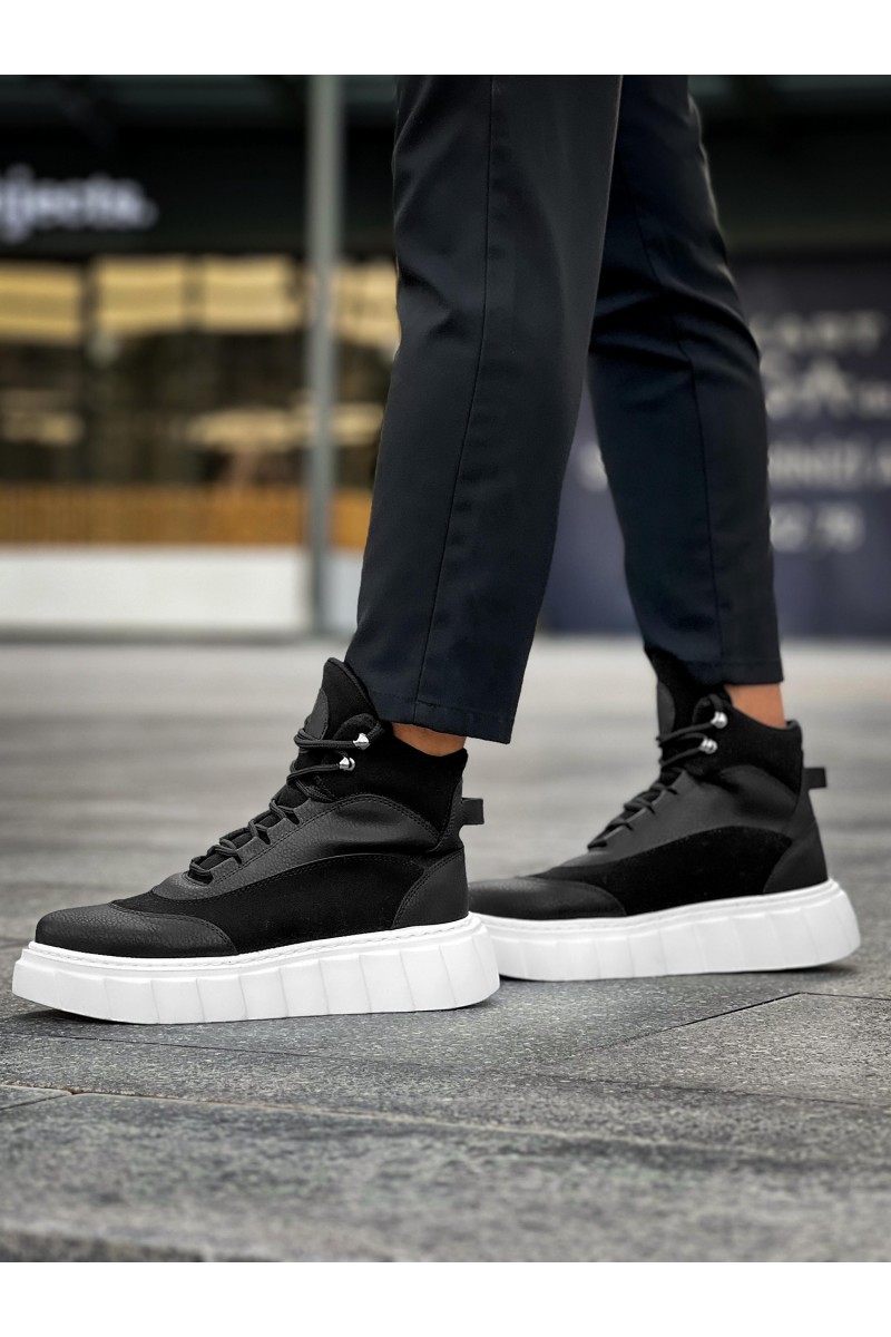 Men’s Boots - Black White - 104