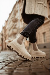 Men’s Boots - Beige Suede - 113