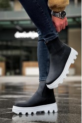 Men’s Boots - Black White - 113