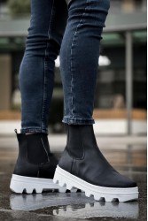 Men’s Boots - Black White - 113