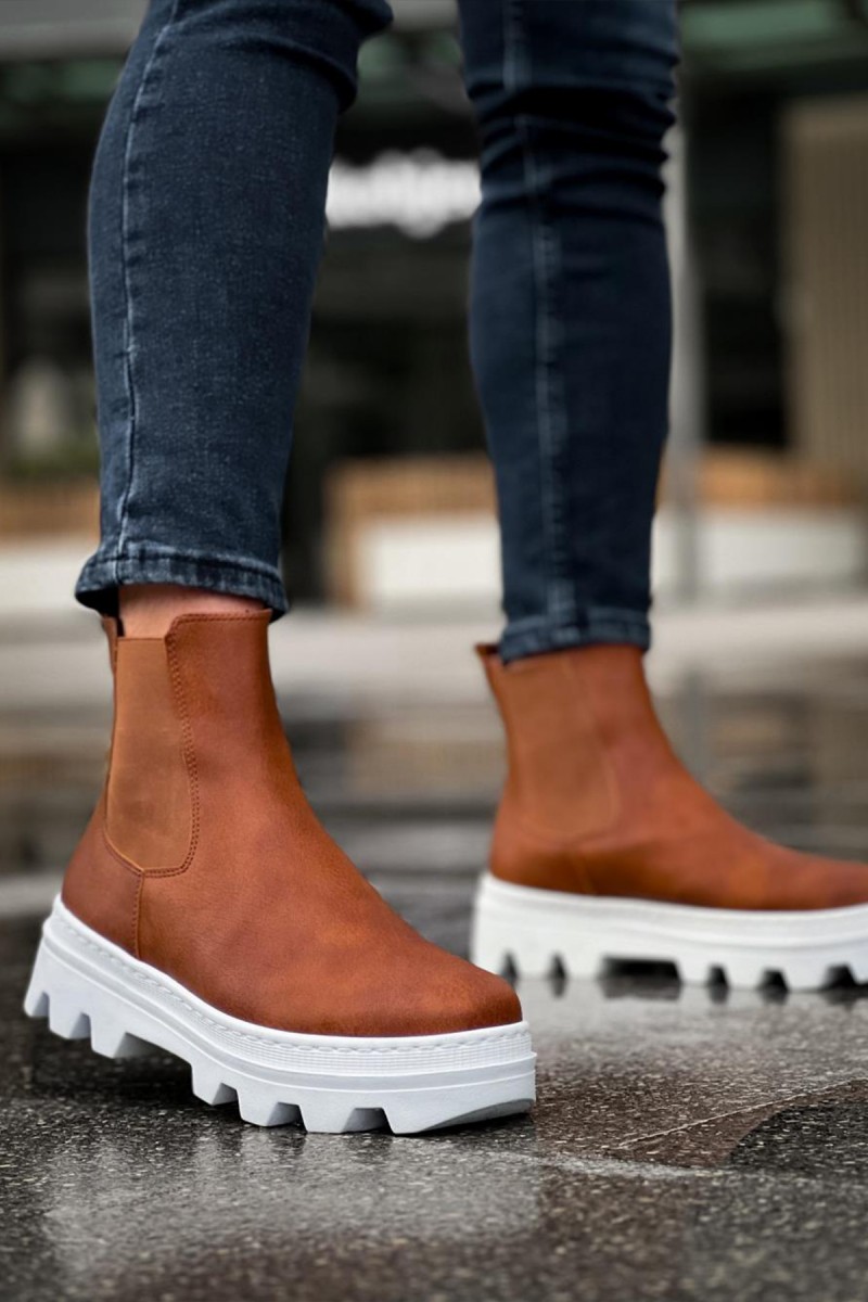 Mens Boots - Tan - 113