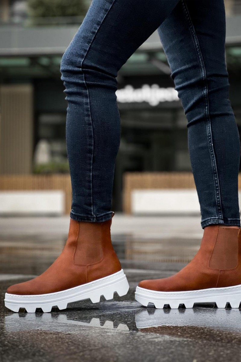 Mens Boots - Tan - 113