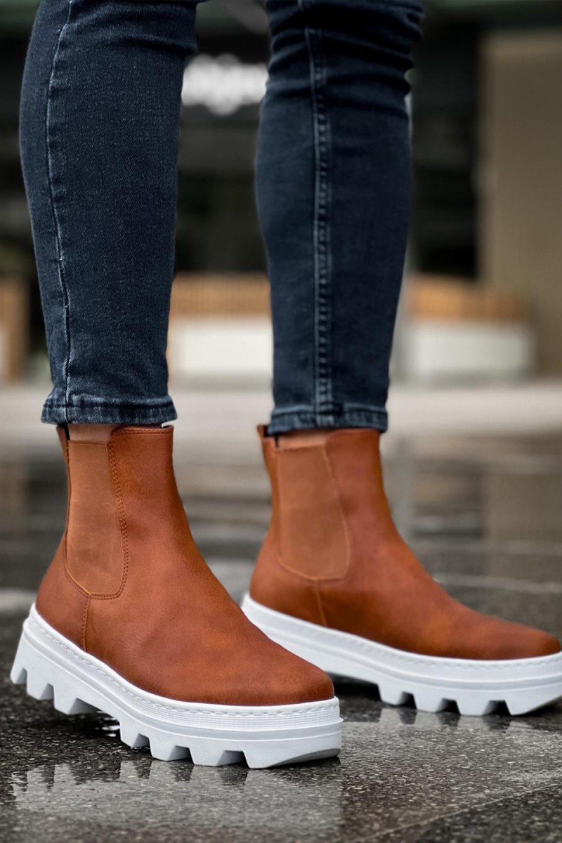 Mens Boots - Tan - 113