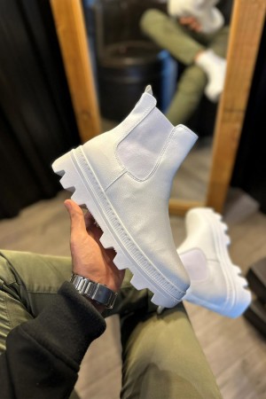 Mens Boots - White - 113