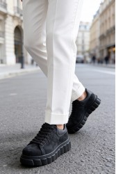 Mens Sneakers - Black Suede - 144