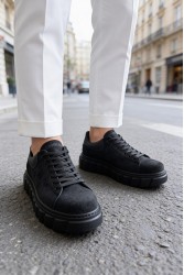 Mens Sneakers - Black Suede - 144
