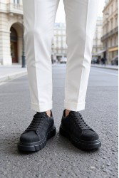 Mens Sneakers - Black Suede - 144