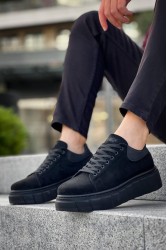 Mens Sneakers - Black Suede - 144
