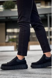 Mens Sneakers - Black Suede - 144