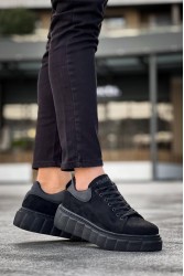 Mens Sneakers - Black Suede - 144