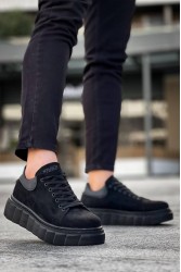Mens Sneakers - Black Suede - 144
