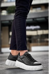 Mens Sneakers - Black White - 144