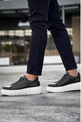 Mens Sneakers - Black White - 144