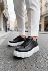 Mens Sneakers - Black White - 144